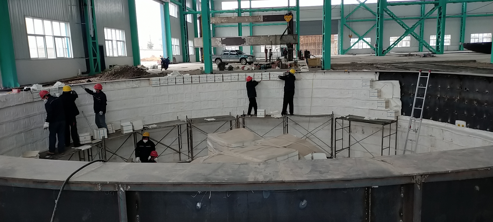 原來大型井式爐是這樣施工的！