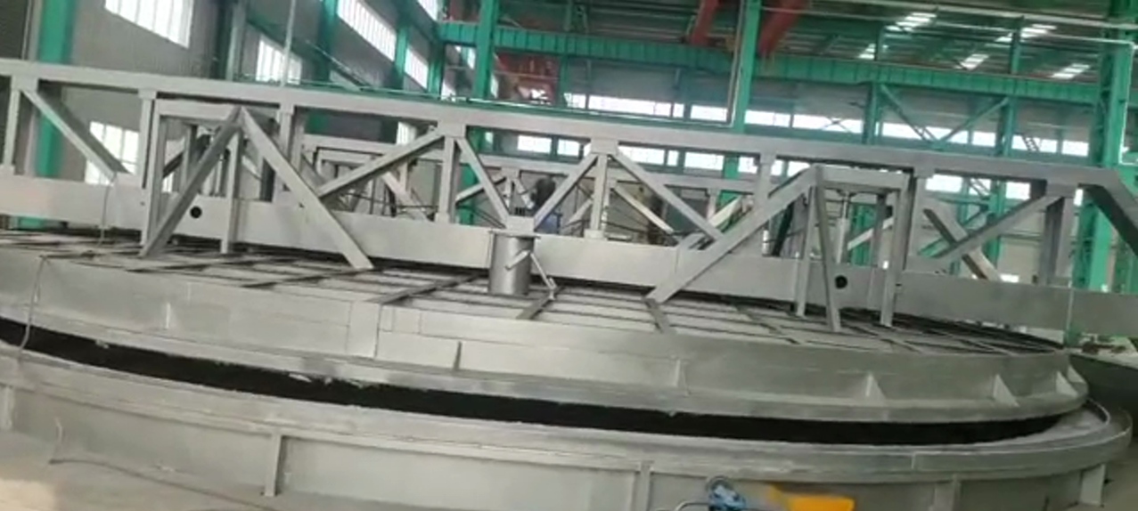 沃福德大型井式爐施工完成