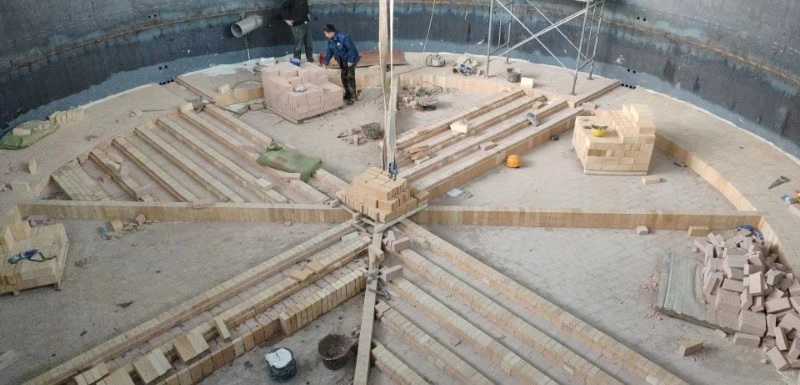 大型井式爐施工現(xiàn)場(chǎng)