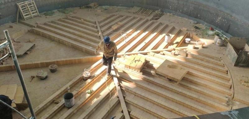 大型井式爐施工現(xiàn)場(chǎng)